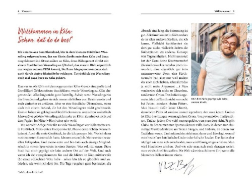 Buchcover und Innenansicht für das Buch: Nice to meet you, Köln!