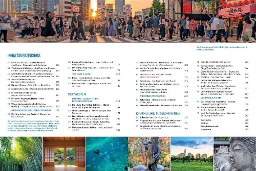 Buchcover und Innenansicht für das Buch: Das Reisebuch Japan