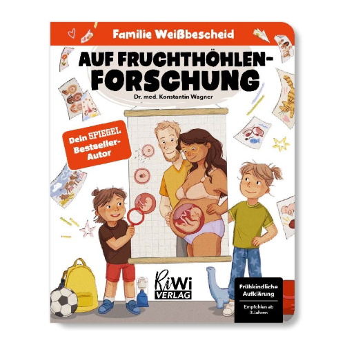 Buchcover und Innenansicht für das Buch: Auf Fruchthöhlen-Forschung