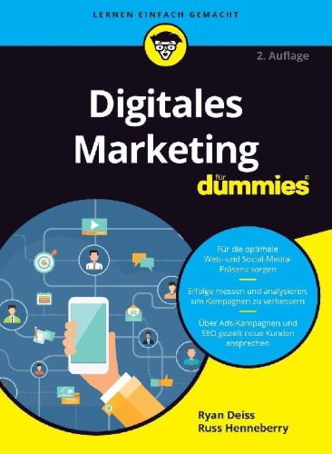 Buchcover und Innenansicht für das Buch: Digitales Marketing für Dummies