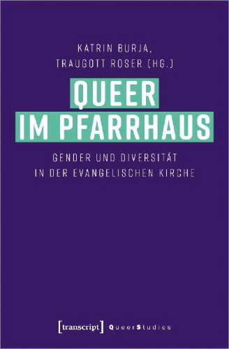 Buchcover und Innenansicht für das Buch: Queer im Pfarrhaus