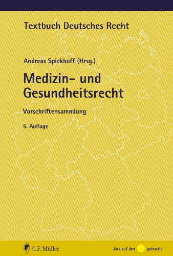 Buchcover und Innenansicht für das Buch: Medizin- und Gesundheitsrecht
