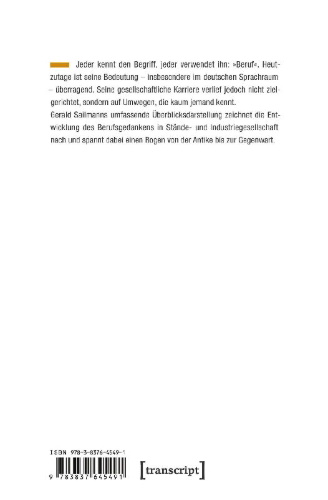 Buchcover und Innenansicht für das Buch: Der Beruf