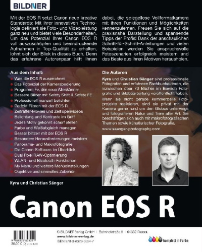 Buchcover und Innenansicht für das Buch: Canon EOS R - Für bessere Fotos von Anfang an