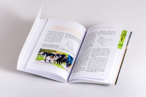 Buchcover und Innenansicht für das Buch: Nähe und Distanz in der Hundeerziehung
