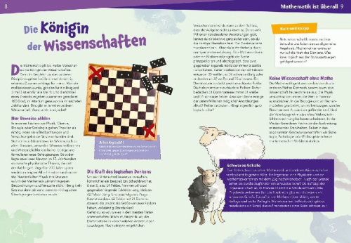 Buchcover und Innenansicht für das Buch: WAS IST WAS Naturwissenschaften easy! Mathe. Alles ist Zahl!