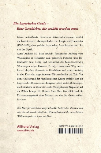 Buchcover und Innenansicht für das Buch: Die Gesetze des Lichts. Das erstaunliche Leben des Joseph von  Fraunhofer