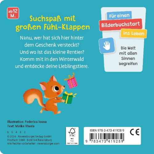 Buchcover und Innenansicht für das Buch: Wo bist du, kleines Rentier?