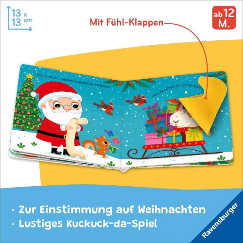 Buchcover und Innenansicht für das Buch: Wo bist du, kleines Rentier?