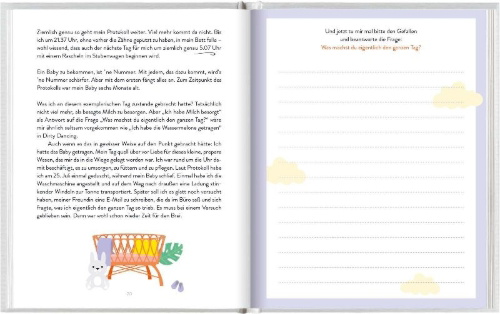 Buchcover und Innenansicht für das Buch: Selfcare für frischgebackene Mamas