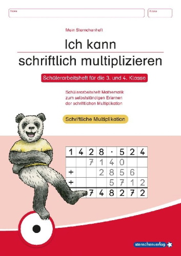 Buchcover und Innenansicht für das Buch: Ich kann schriftlich multiplizieren und dividieren - 2 Arbeitshefte im Set
