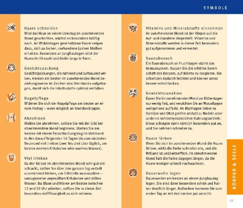 Buchcover und Innenansicht für das Buch: Mondkalender 2027