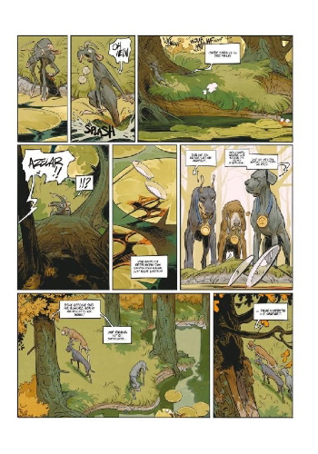 Buchcover und Innenansicht für das Buch: Schloss der Tiere. Band 1