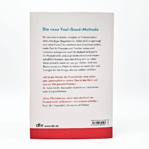 Buchcover und Innenansicht für das Buch: Feel-Good Productivity