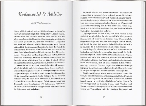Buchcover und Innenansicht für das Buch: The Journey. Die Reise meines Lebens