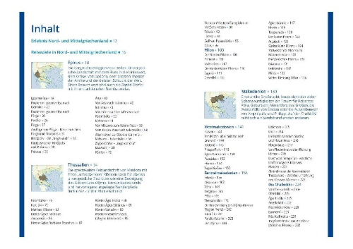 Buchcover und Innenansicht für das Buch: MICHAEL MÜLLER Reiseführer Nord- und Mittelgriechenland