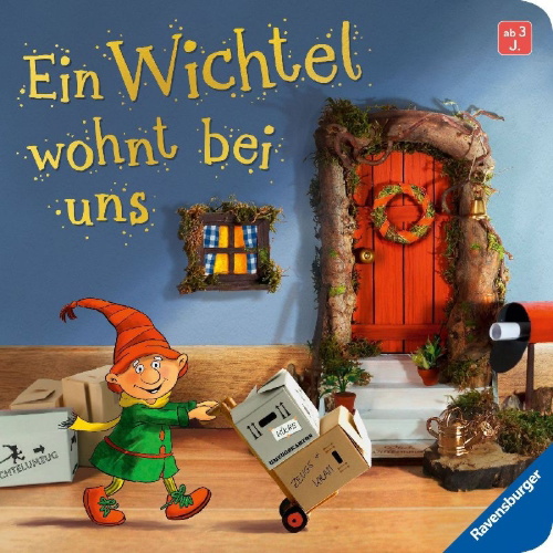Buchcover und Innenansicht für das Buch: Ein Wichtel wohnt bei uns