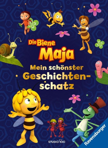 Buchcover und Innenansicht für das Buch: Die Biene Maja - Mein schönster Geschichtenschatz