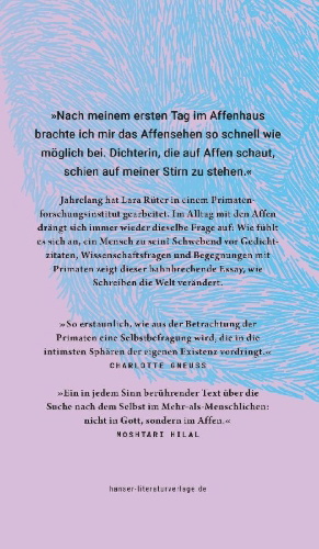 Buchcover und Innenansicht für das Buch: Affenliebe