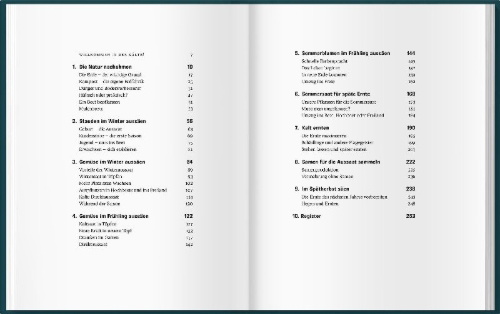 Buchcover und Innenansicht für das Buch: Mit Kaltanbau zu grünen Wundern
