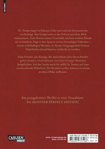 Buchcover und Innenansicht für das Buch: Monster Perfect Edition 2