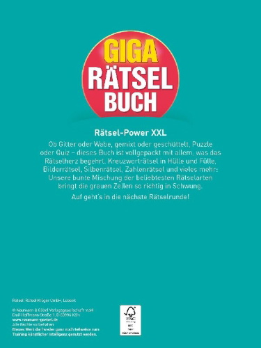 Buchcover und Innenansicht für das Buch: Giga-Rätselbuch 10