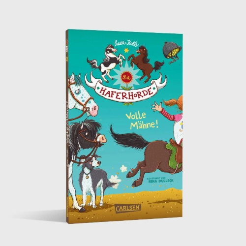 Buchcover und Innenansicht für das Buch: Die Haferhorde 2: Volle Mähne!
