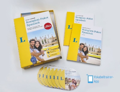 Buchcover und Innenansicht für das Buch: Langenscheidt Komplett-Paket Spanisch