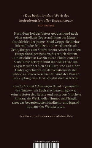 Buchcover und Innenansicht für das Buch: David Copperfield