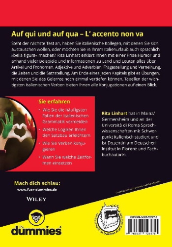 Buchcover und Innenansicht für das Buch: Italienische Grammatik für Dummies