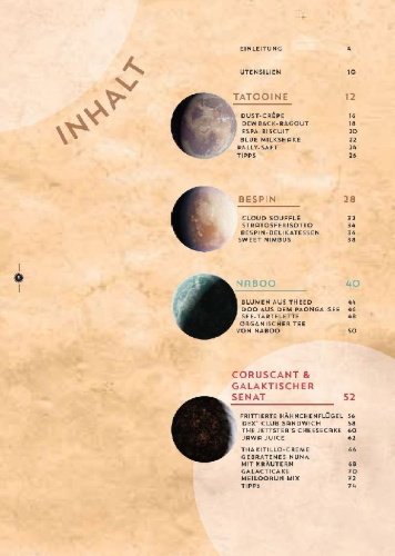 Buchcover und Innenansicht für das Buch: Star Wars Cantina, 40 recettes d'une galaxie trés lointaine