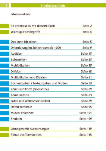 Buchcover und Innenansicht für das Buch: Klett Die Mathe-Helden: Mathe-Testblock So gut bin ich! 3. Klasse