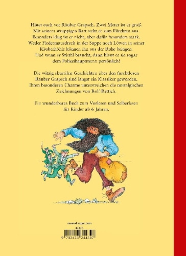 Buchcover und Innenansicht für das Buch: Das große Buch vom Räuber Grapsch. Sonderausgabe
