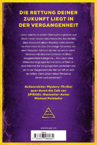 Buchcover und Innenansicht für das Buch: Timelock, Band 1 - Zeitrebellen