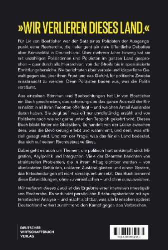 Buchcover und Innenansicht für das Buch: Wir verlieren dieses Land