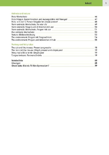 Buchcover und Innenansicht für das Buch: Sicher ins Gymnasium: 15-Minuten-Kurztests Englisch 4.Klasse