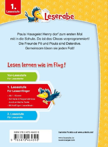 Buchcover und Innenansicht für das Buch: Leserabe Sonderausgaben - Abenteuerliche Erstlesegeschichten von Detektiven und Schulfreunden