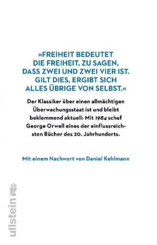 Buchcover und Innenansicht für das Buch: 1984