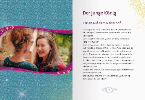 Buchcover und Innenansicht für das Buch: Mia and me: Das Herz von Centopia