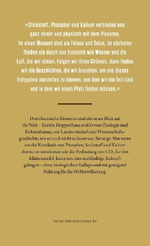 Buchcover und Innenansicht für das Buch: Die Salze der Erde