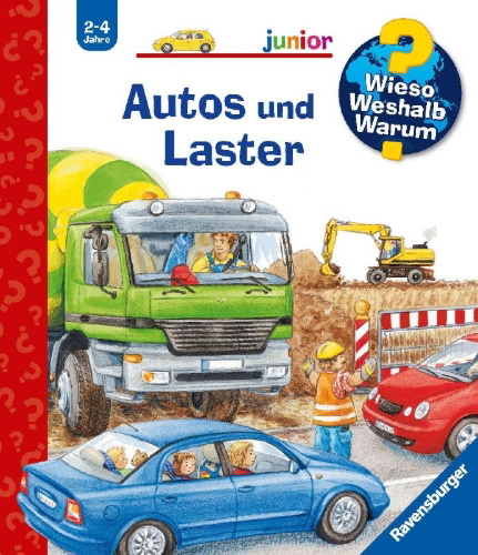 Buchcover und Innenansicht für das Buch: Wieso? Weshalb? Warum? junior, Band 11: Autos und Laster