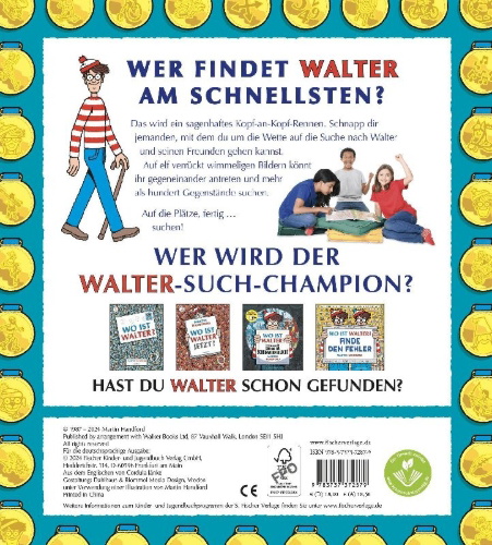 Buchcover und Innenansicht für das Buch: Where is Wally? The Great games Speed Search