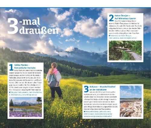 Buchcover und Innenansicht für das Buch: ADAC Reiseführer plus Slowenien