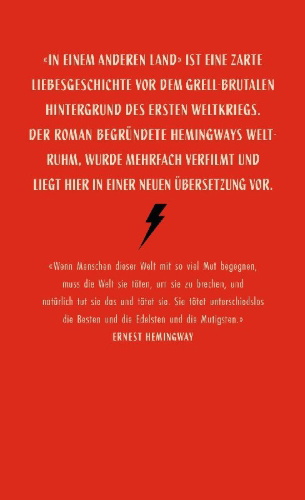 Buchcover und Innenansicht für das Buch: A Farewell to Arms