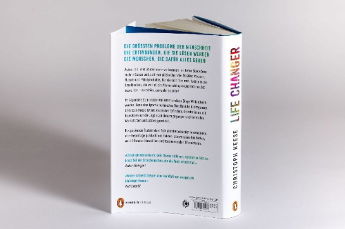 Buchcover und Innenansicht für das Buch: Life Changer - Zukunft made in Germany