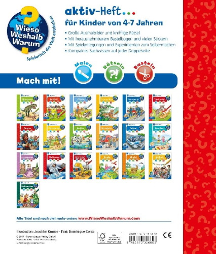 Buchcover und Innenansicht für das Buch: Wieso? Weshalb? Warum? aktiv-Heft: Weltraum