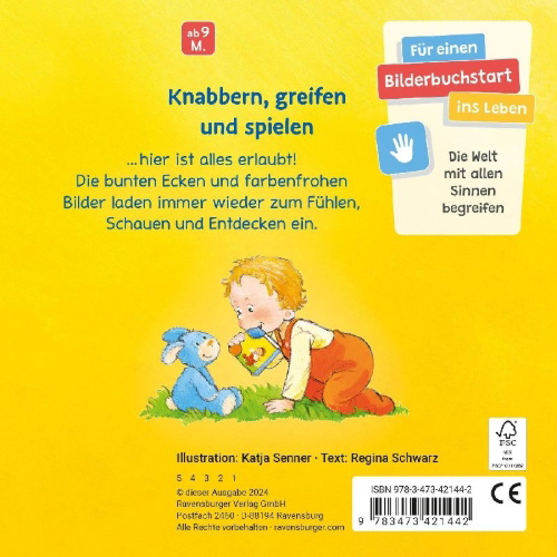 Buchcover und Innenansicht für das Buch: Mein erstes Buch zum Anbeißen