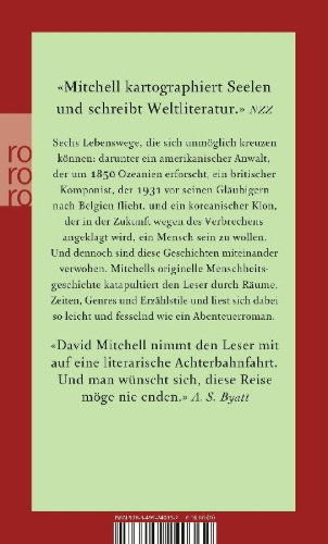 Buchcover und Innenansicht für das Buch: Der Wolkenatlas