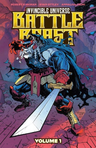Buchcover und Innenansicht für das Buch: Invincible Universe: Battle Beast Vol. 1