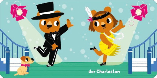 Buchcover und Innenansicht für das Buch: Mes musiques pour danser